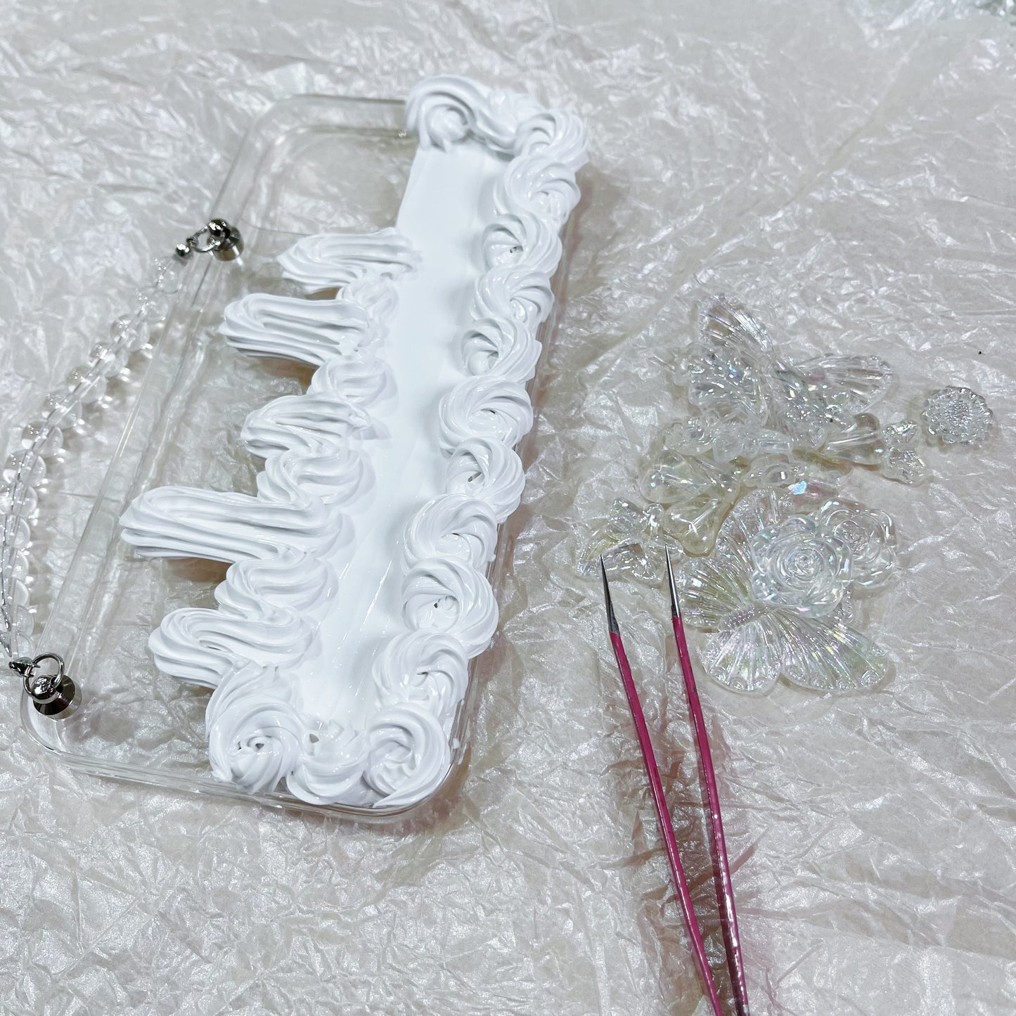 【CraftBeast Ready-made】Elegant Baroque Illusion Rose phone case