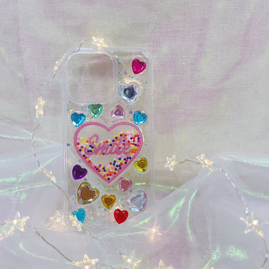 【CraftBeast handmade Ready-made】Smile heart resin phone case
