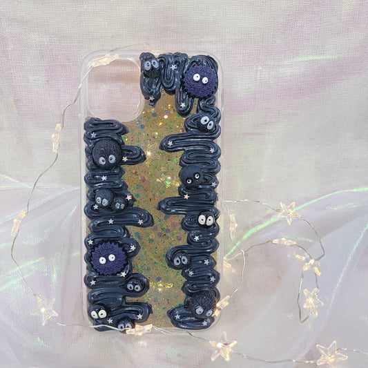 【CraftBeast handmade Ready-made】Dustbunny cream+resin phone case
